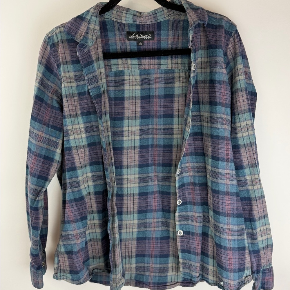 Stylish Plaid Button-Down Shirt for Women